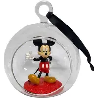 Disney Mickey Open Kerstbal Doorzichtig