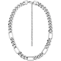 Diesel D LOGO Heren Collier - Zilverkleurig