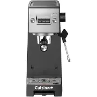 Cuisinart EM160E, espressomachine, 1,5 liter, geschikt voor gemalen koffie, zwart, zilver