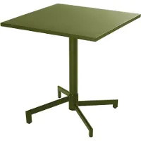 Oviala - Vierkante bistro-tuintafel met kakigroen opklapbaar blad - Palavas