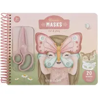 Little Dutch Rosa & Friends - Knutselboek - Maskers maken met kindveilige schaar en stickers - Creatief speelgoed vanaf 3 jaar