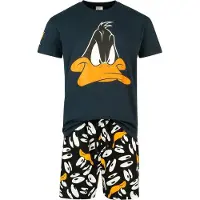 Looney Tunes Pyjama - Insane Duffy Duck - S tot 5XL - voor Mannen - meerkleurig - Maat M