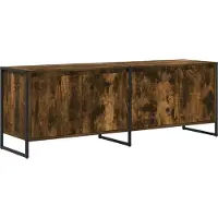 vidaXL TV Kast 140 x 36 x 49,5 cm Rook Eik Bewerkt hout