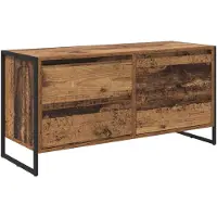 vidaXL TV Kast 100 x 36 x 49,5 cm Oud Hout Bewerkt hout