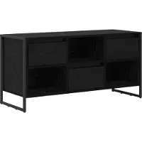 vidaXL TV Kast 100 x 36 x 49,5 cm Zwart Eiken Bewerkt hout