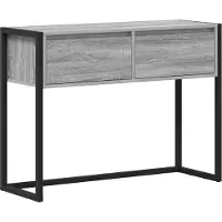 vidaXL Bijzettafel Grijs Sonoma 100 x 36 x 75 cm Bewerkt hout