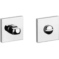 Aprile Toiletgarnituur vierkant 53x53x7mm Chroom gepolijst