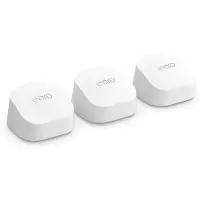 Eero 6+ Mesh WiFi Systeem | Dual-band | WiFi 6 | Tot 1 Gbps | 140 m² per unit | 3 stuks