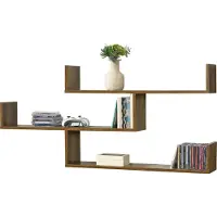 En.casa Wandrek Grimstad met 3 planken 119x18x55 cm houtkleurig