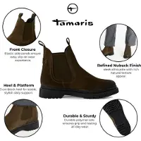 Tamaris Chelsea boots donkergroen