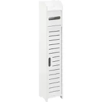 En.casa Toiletrol houder Leoben HKC badkamerkast 80x15x15 cm wit
