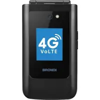 Brondi MAGNUM XXL 4G, Flip telefoon, Dual SIM, 8,13 cm (3.2 inch), 2 MP, Bluetooth, Grijs
