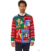 Opposuits Sonic Sweater - Foute Kersttrui - Wollen Trui - Maat XS
