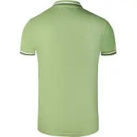 Roberto Cavalli Dubbel Tipped Kraag Zwarte Logo Groene Polo Shirt