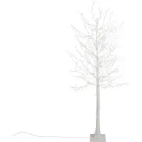 Luca Lighting Kerst vloerlamp witte boom 180cm incl. LED met timer IP44 - Ki