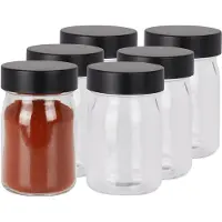 Excellent houseware Kruidenpotjes - 18x stuks - 250 ml - glas - met rvs deksel - luchtdicht