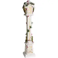 Beliani LUMMENE - LED-kerstdecoratie - Wit - Dennenhout