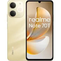 Realme Note 70T Goud Smartphones 6,74 inch Scherm met een Unisoc T7250 Octa-Core Chip en een Groot 6,75 inch 90 Hz Eye Comfort Display (4 GB + 128 GB)
