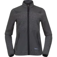Bergans Vest Women Nordmarka ReWool Pile Midlayer Jacket Solid Dark Grey/Dark Shadow Grey-M