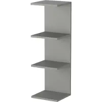 En.casa Wandrek Surahammar met 4 planken 95x30x28 cm grijs []