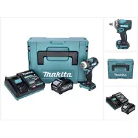 Makita TW 004 GM101 accu-slagmoersleutel 40 V max. 1/2" 350 Nm XGT Brushless + 1x accu 4,0 Ah + oplader + Makpac