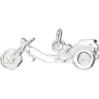 MOOYE ® - Collectie Zilveren Trike motor vlak kettinghanger