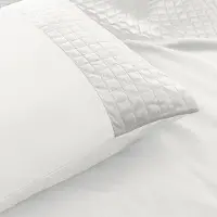 Sleeptime Kussenslopen - Velvet Band - 2-PACK Wit