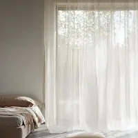 Fresh & Co 2-PACK: Vitrage Gordijnen - Haken of Ringen 300 x 250 cm