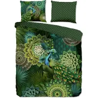 Hip Dekbedovertrek Katoen Satijn Agatha - green 200x200/220cm