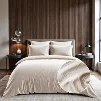 Sleeptime Dekbedovertrek Velvet Cartier - Crème 140 x 200/220 cm