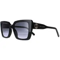 Marc Jacobs MARC 733/S 807 9O glanzend zwart donkergrijs gradiënt zonnebril