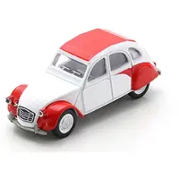 Schuco Citroen 2CV, wit/rood