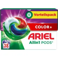 Ariel 1+1 Gratis: Wasmiddel Pods Color+ 38 Stuks