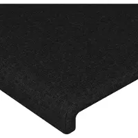 vidaXL Hoofdbord LED 80x5x78/88 cm stof zwart