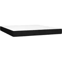 vidaXL Pocketveringmatras medium 180x200x20 cm stof zwart