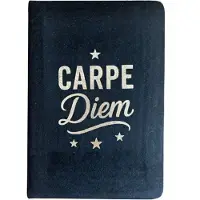 Ancient Wisdom Zwart fluwelen notitieboekje - 80 pagina's - Carpe Diem - cadeau voor man - cadeau voor vrouw