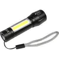 Hofftech Zaklamp Tactical COB LED 2-in-1 - Oplaadbaar