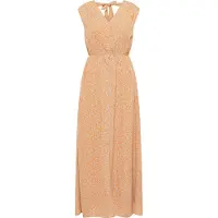 IZIA Jurk beige / donkeroranje
