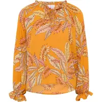 IZIA Blouse lichtgeel / oranje / rosa / oudroze