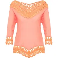 IZIA Tuniek oranje / zalm roze