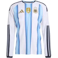 Adidas Tricot 'Argentina 26 Home Authentic Long Sleeve' lichtblauw / mosterd / zwart / wit