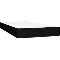 vidaXL Pocketveringmatras medium 100x200x20 cm stof zwart