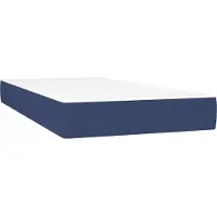 vidaXL Pocketveringmatras medium 120x190x20 cm stof blauw