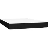 vidaXL Pocketveringmatras medium 140x200x20 cm stof zwart
