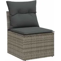 vidaXL Tuinbank Set 7 st Grijs