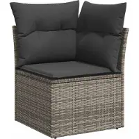 vidaXL Tuinbank Set 7 st Grijs 100 x 55 x 73 cm