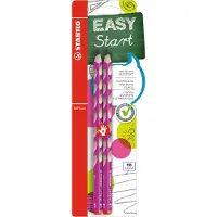 Stabilo EASYgraph - Ergonomische Grafietpotlood - Rechtshandig - HB Hardheid - Roze - 2 Stuks
