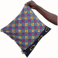 Maame Tumi Kussenhoes | Leuk cadeau | Kussenhoes 40x40 | Handgemaakt in Ghana | Fairtrade sierkussenhoes | Sierkussenhoes | Kleurrijke kussenhoes