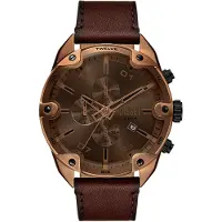 Diesel Analoog horloge bruin / brons