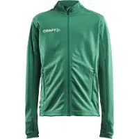 Craft Trainingsjack Junior Evolve Full Zip Team Green-Maat 122